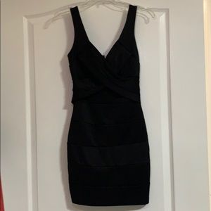 Black tight dress